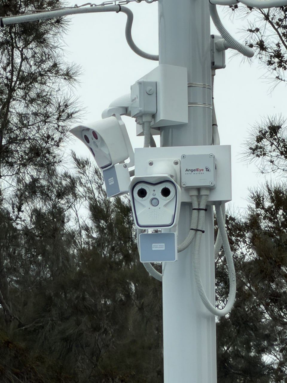 AngelEye pole-mounted overhead camera unit