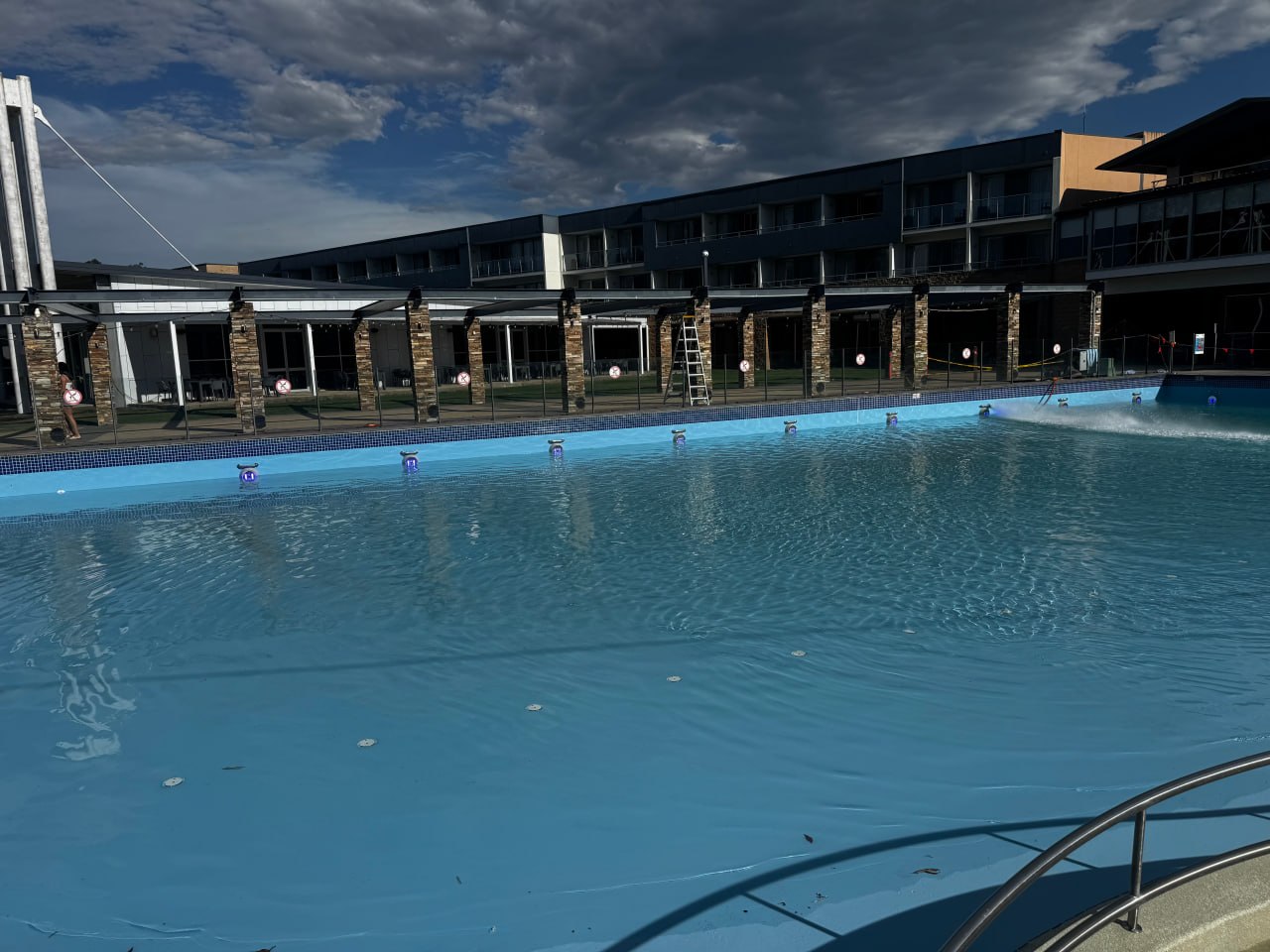 Resort swimming pool protected by AngelEye
