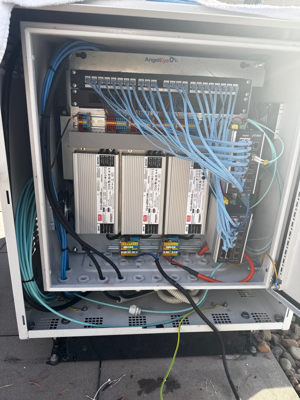 SET team commissioning an AngelEye system